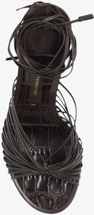 Atena 85 Strappy Leather Sandals - Image 3