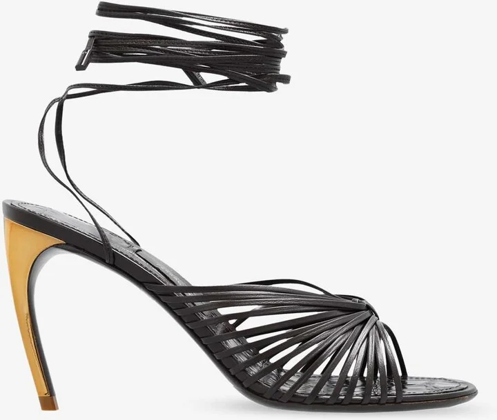 Atena 85 Strappy Leather Sandals