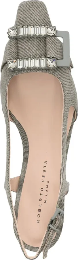 Atena crystal-buckle slingback pumps - Image 4