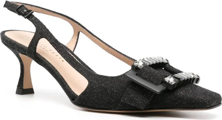 Atena denim slingback pumps - Image 2