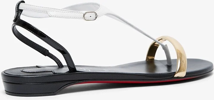 Athinita black flat sandals - Image 3