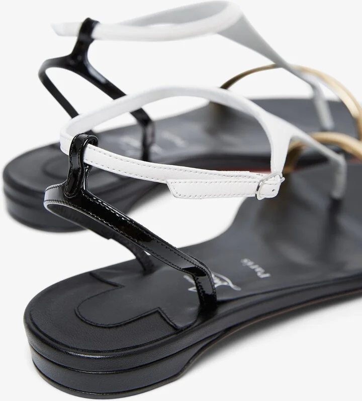 Athinita black flat sandals - Image 5