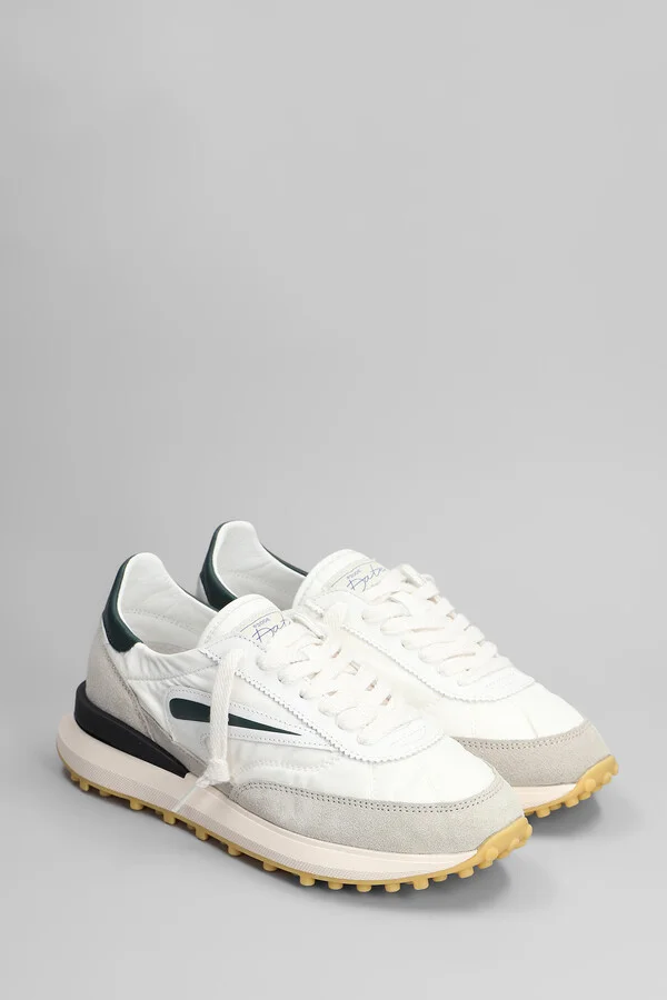 Athleta Sneakers In White Suede And Fabric - Image 2