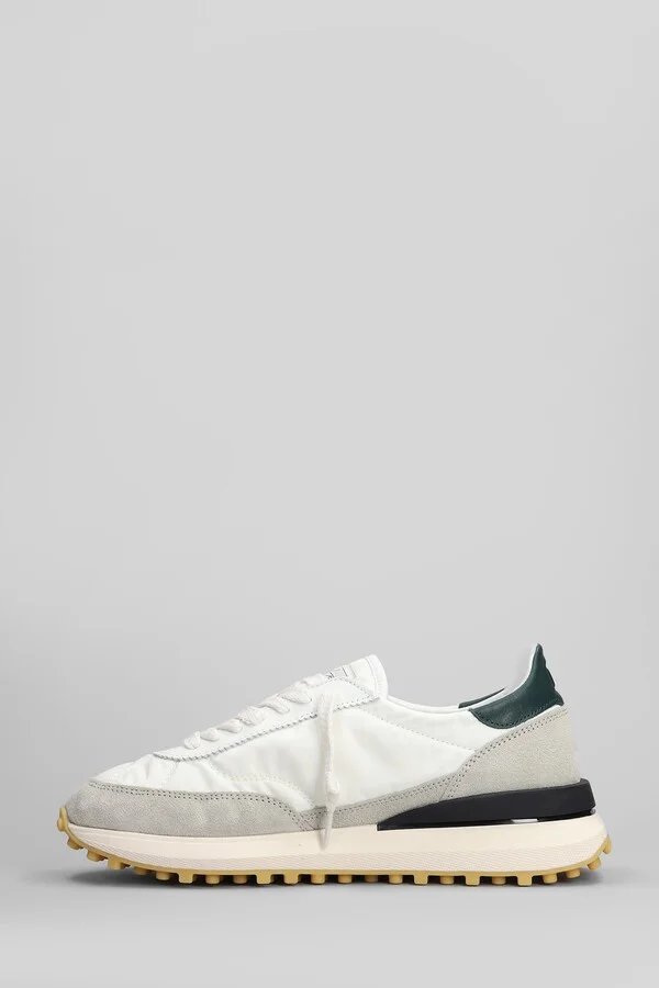 Athleta Sneakers In White Suede And Fabric - Image 3