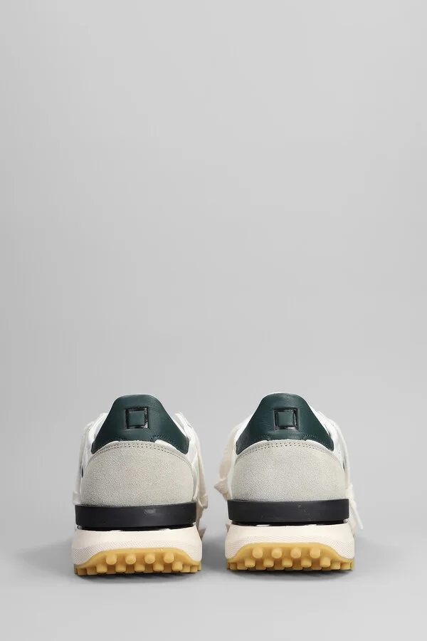 Athleta Sneakers In White Suede And Fabric - Image 4