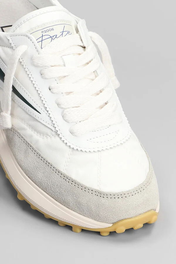 Athleta Sneakers In White Suede And Fabric - Image 5