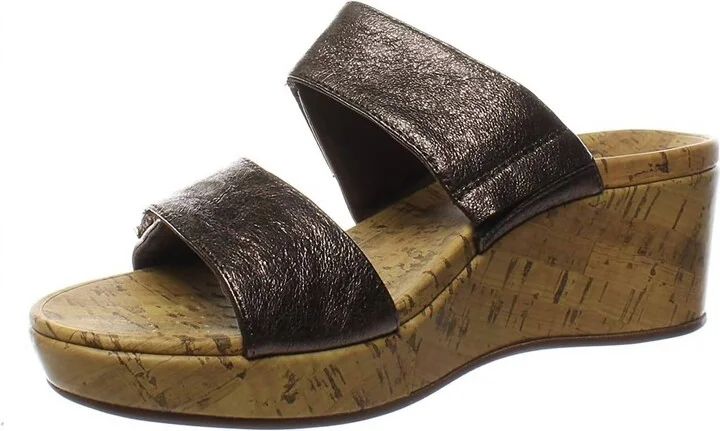 Atlantic Pepper Metallic Sandal In Bronze