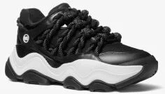 Atlas Cord Leather and Mesh Trainer - Image 2
