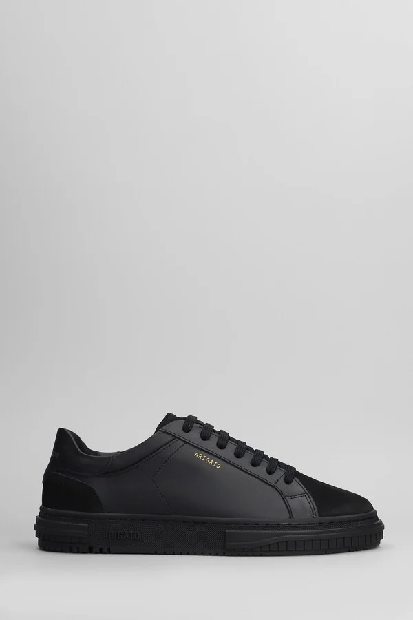 Atlas Sneakers In Black Suede And Leather