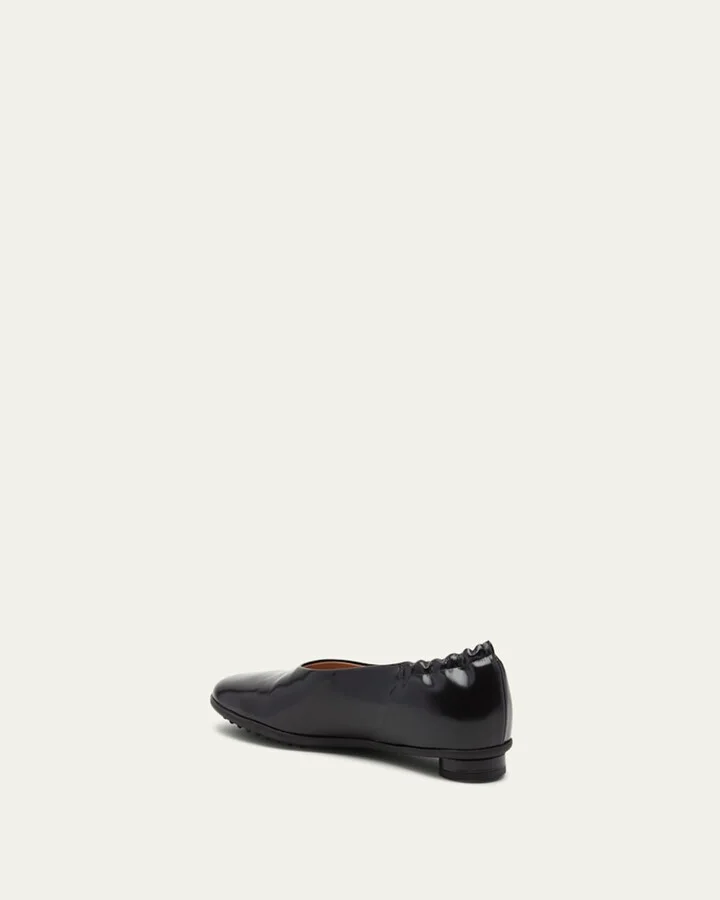 Atomic Lambskin Leather Ballerina Flats - Image 5