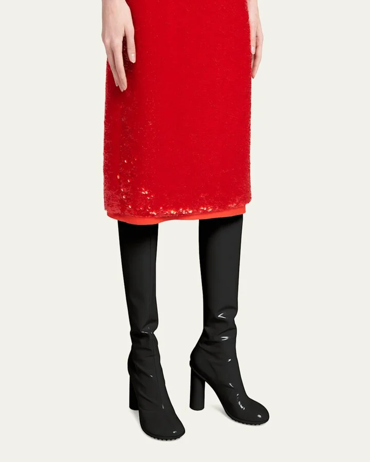 Atomic Lambskin Leather Boots - Image 5