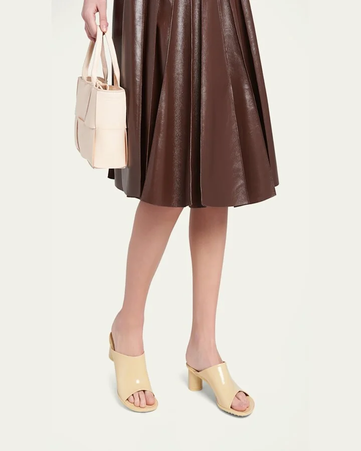 Atomic Leather Cylinder-Heel Mules - Image 4