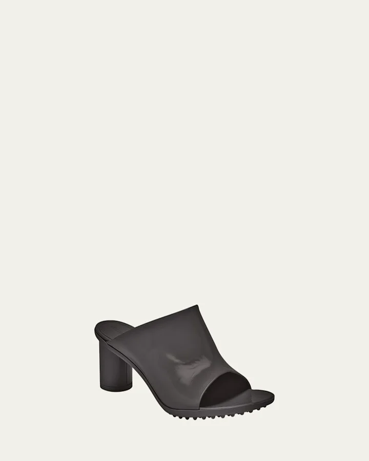 Atomic Leather Cylinder-Heel Mules - Image 7