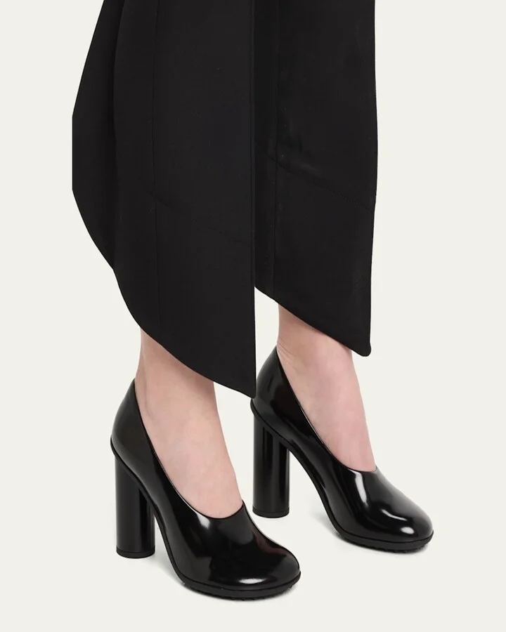 Atomic Leather Cylinder-Heel Pumps - Image 2