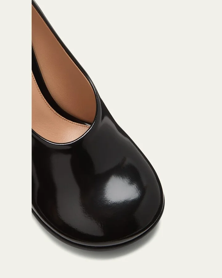 Atomic Leather Cylinder-Heel Pumps - Image 3