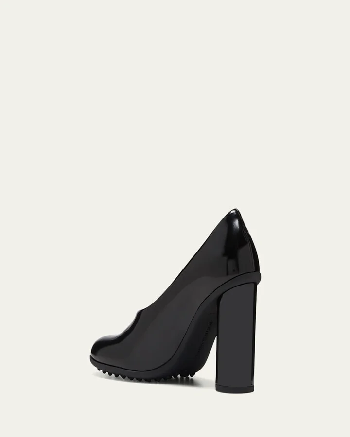 Atomic Leather Cylinder-Heel Pumps - Image 4
