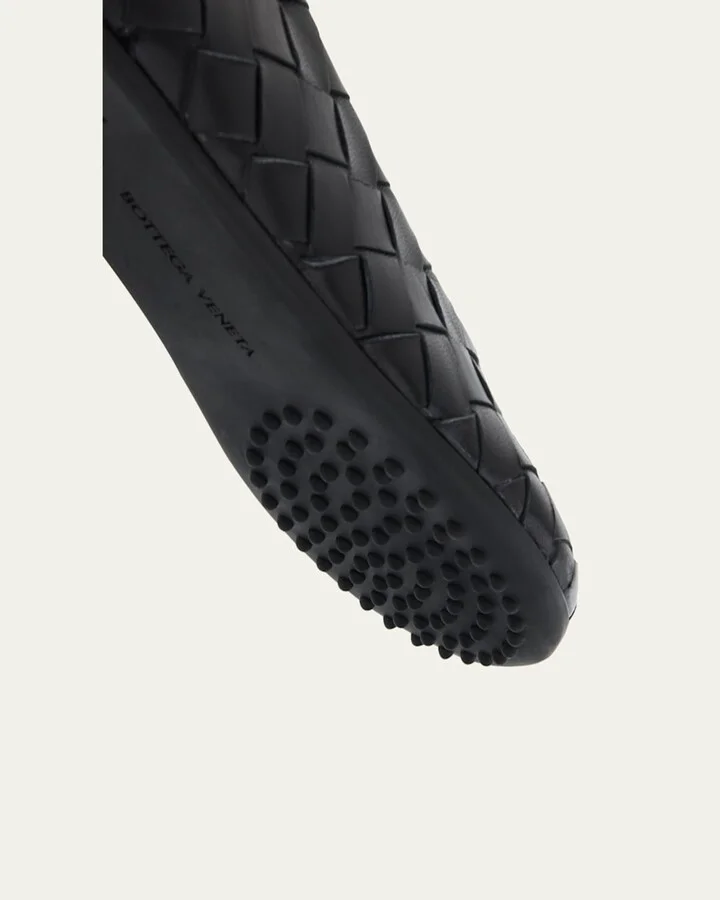 Atomic Woven Leather Ballerina Flats - Image 10