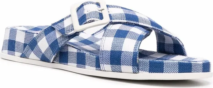 Atonik gingham-check sandals - Image 2