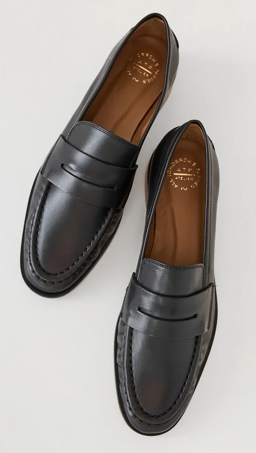 ATP Atelier Airola Black Nappa Flats - Image 5
