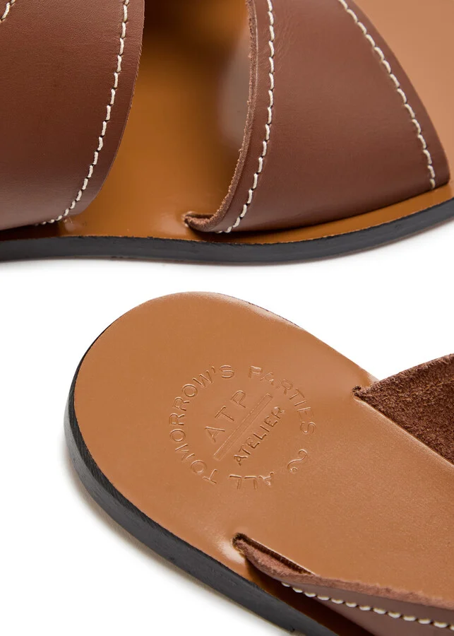 Atp Atelier Allai Leather Sliders - Image 4