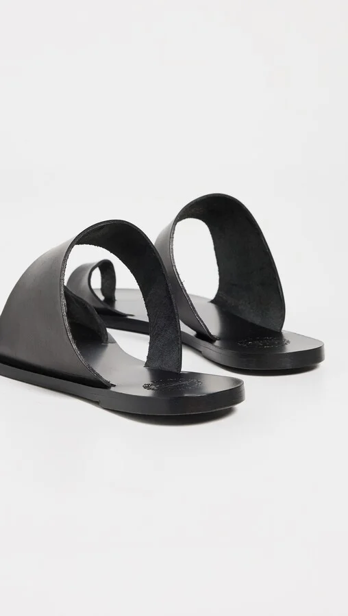 ATP Atelier Centola Black Vacchetta Sandals - Image 3