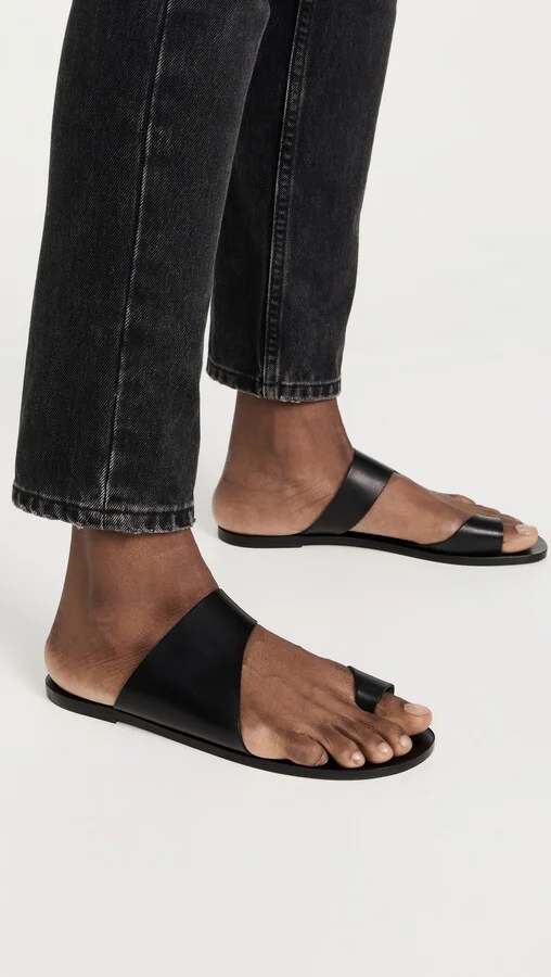 ATP Atelier Centola Black Vacchetta Sandals - Image 5