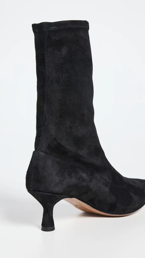 ATP Atelier Cerone Black Suede Stretch Boots - Image 2