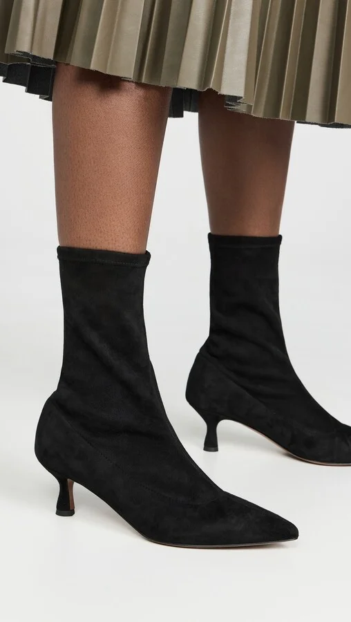 ATP Atelier Cerone Black Suede Stretch Boots - Image 4