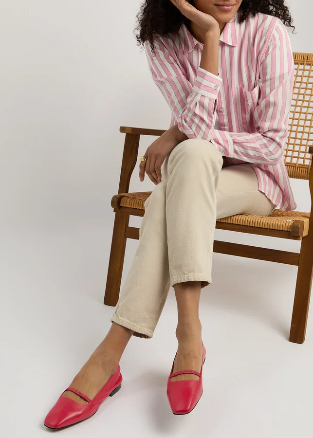 Atp Atelier Loria Leather Ballet Flats - Image 5