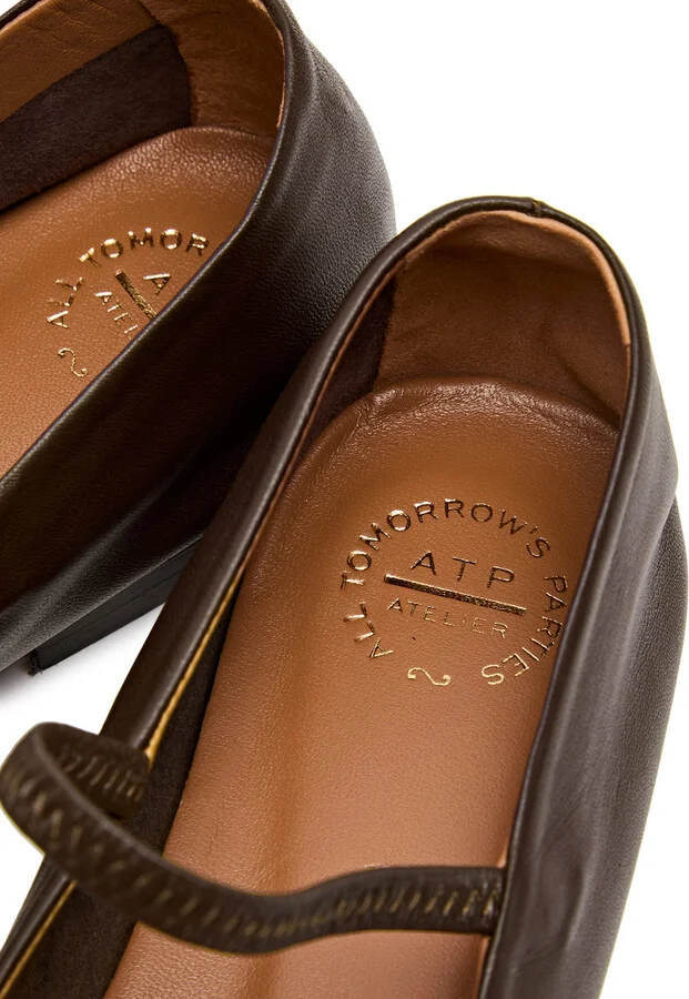 Atp Atelier Petina Leather Ballet Flats - Image 3