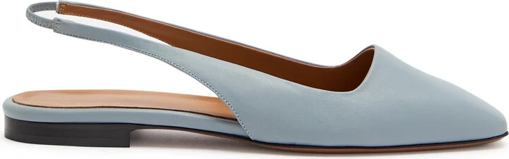 Atp Atelier Plesio Leather Slingback Flats