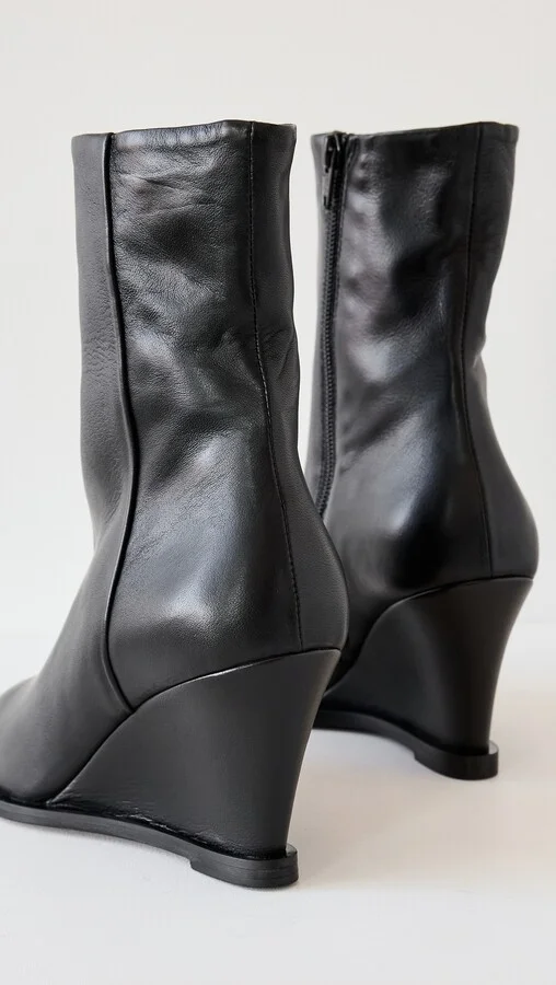 ATP Atelier Pratella Black Nappa Boots - Image 5