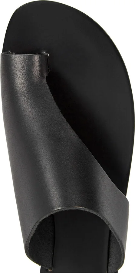 Atp Atelier Rosa Black Leather Sandals - Image 4