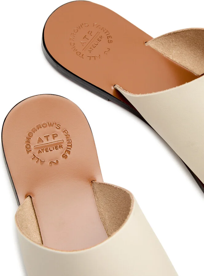 Atp Atelier Rosa Leather Thong Sandals - Image 4