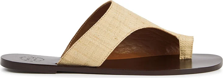 Atp Atelier Rosa Sand Raffia Sandals