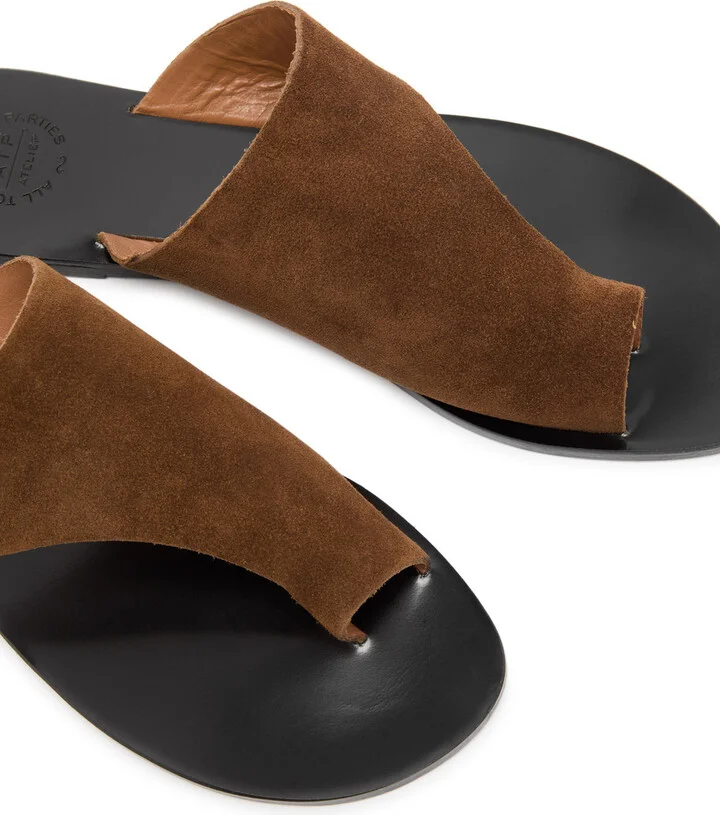 Atp Atelier Rosa Suede Thong Sandals - Image 3