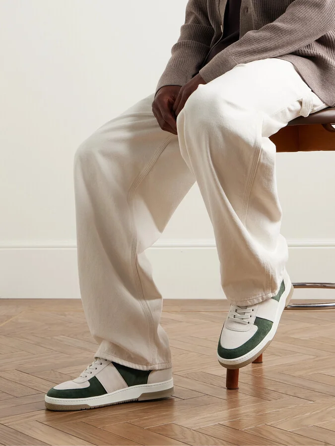 Atticus Colour-Block Suede Sneakers - Image 2