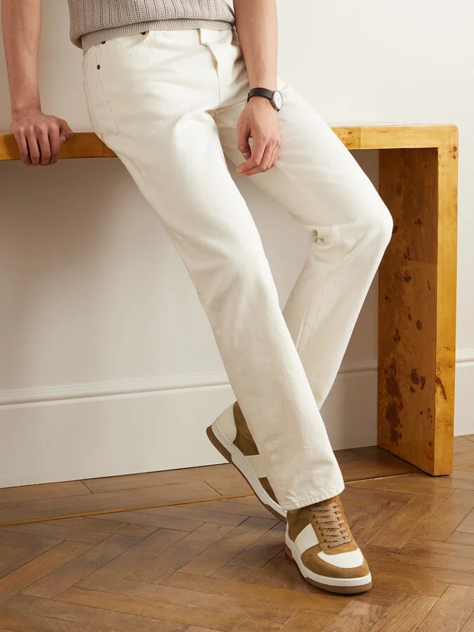 Atticus Suede and Full-Grain Leather Sneakers - Image 2