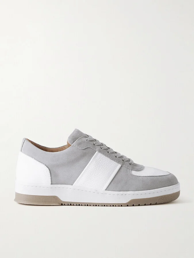 Atticus Suede and Full-Grain Leather Sneakers