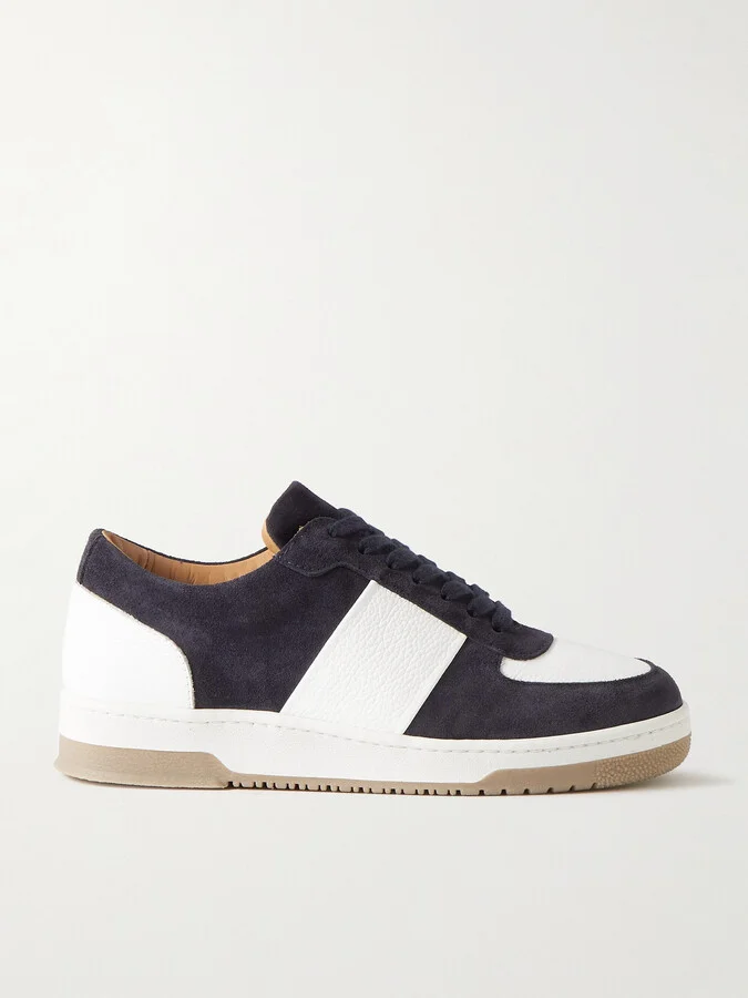 Atticus Suede and Full-Grain Leather Sneakers