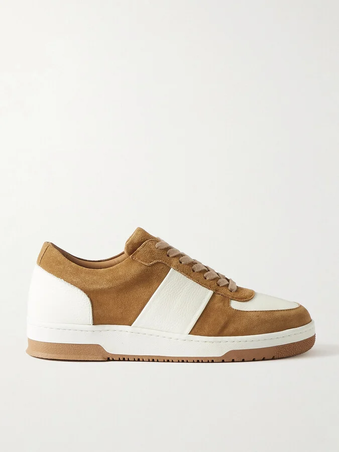 Atticus Suede and Full-Grain Leather Sneakers