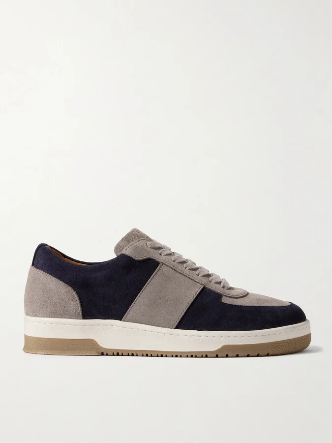 Atticus Two-Tone Suede Sneakers