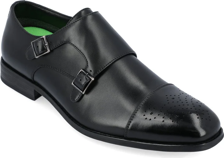 Atticus Wide Width Double Monk Strap Dress Shoe