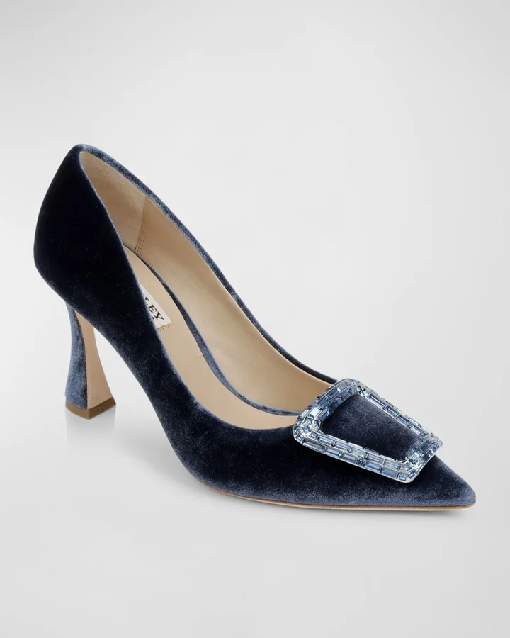Aubree Silk Buckle Pumps - Image 4