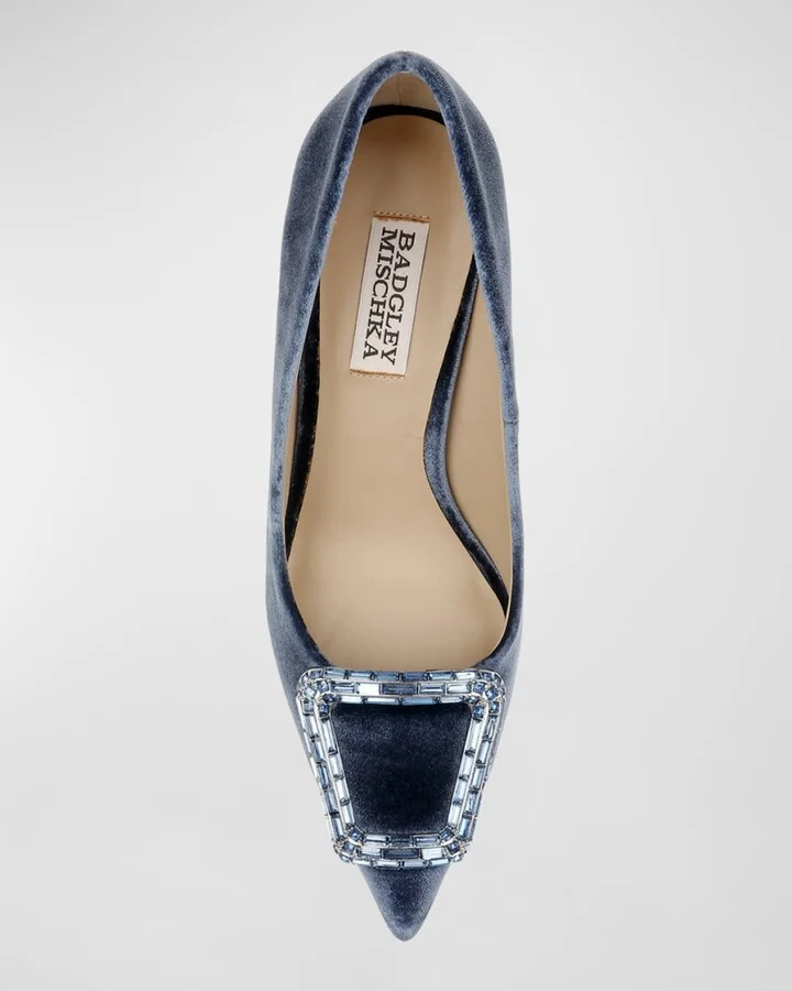 Aubree Silk Buckle Pumps - Image 6