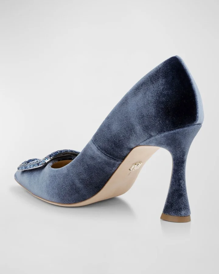 Aubree Silk Buckle Pumps - Image 7