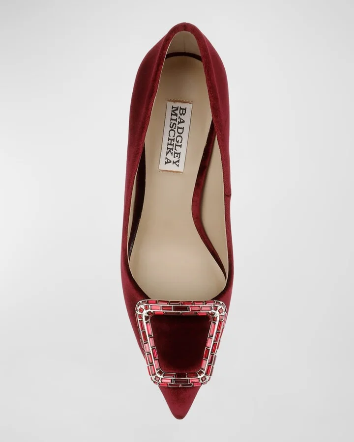 Aubree Silk Buckle Pumps - Image 8