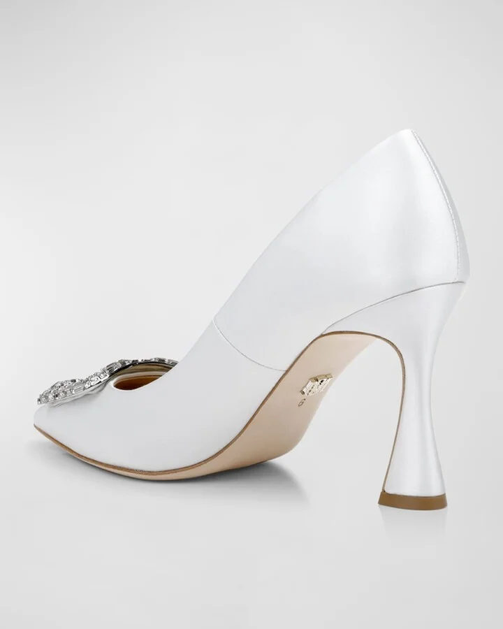 Aubree Silk Buckle Pumps - Image 11