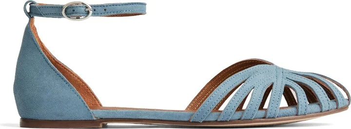 Aubrey Plaited Ankle Strap Flat - Image 2