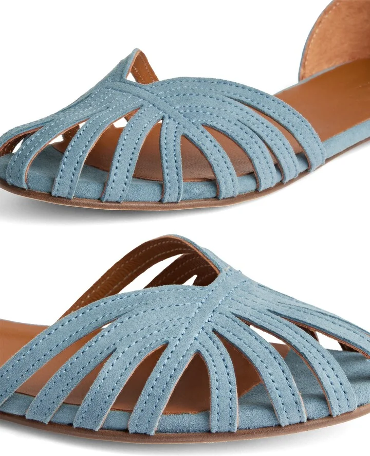 Aubrey Plaited Ankle Strap Flat - Image 3